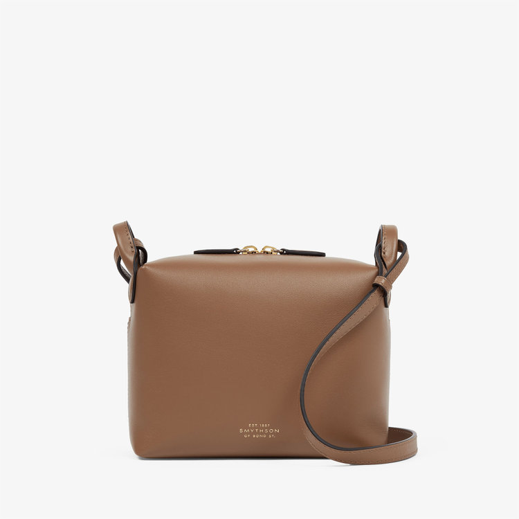Smythson Milton Crossbody Bag TRUFFLE