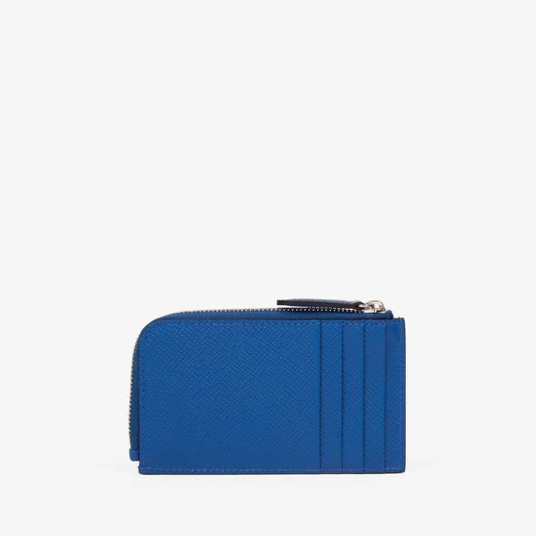 Smythson Panama 4CC Coin Purse CERULEAN