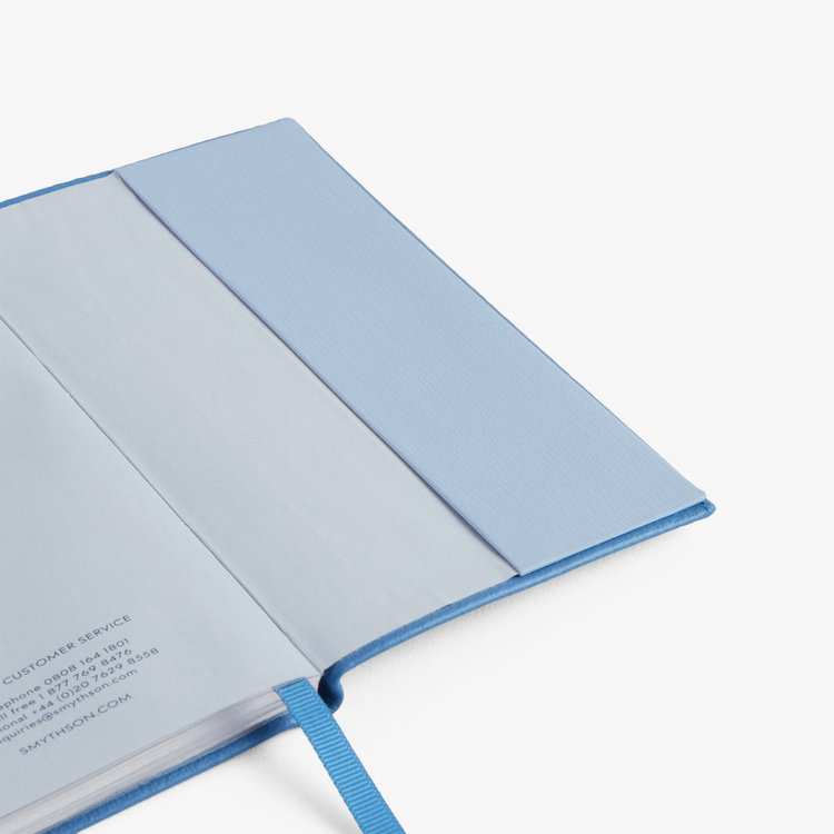 Smythson 【予約】2027 Panama Stars Weekly Diary in Pastegrain NILE BLUE