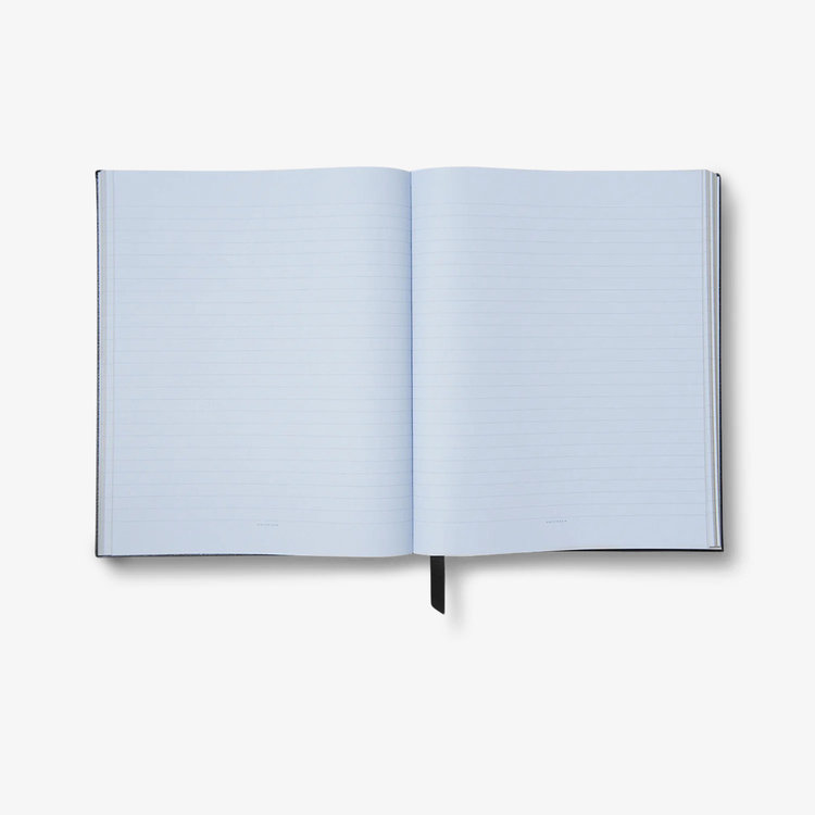 Smythson Pastegrain Portobello Notebook BLACK