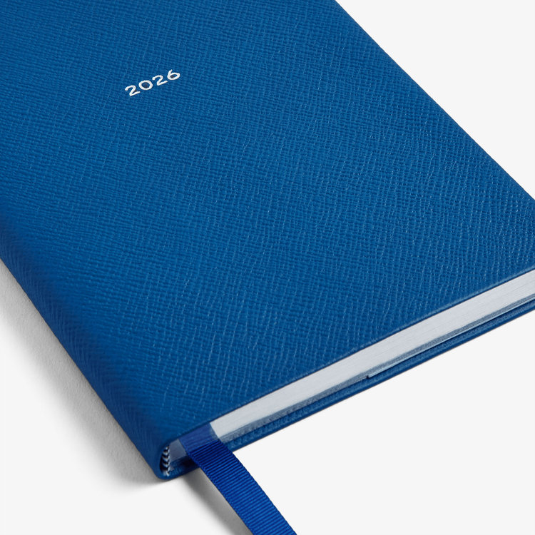 Smythson 【予約】2027 Soho Daily Diary in Pastegrain CERULEAN