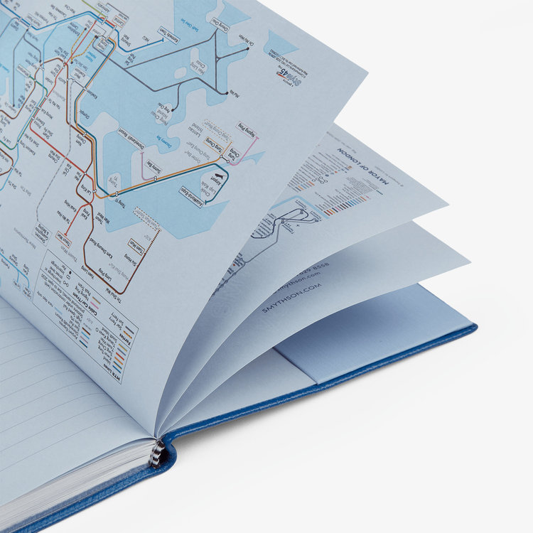 Smythson 【予約】2027 Soho Weekly Diary in Pastegrain CERULEAN