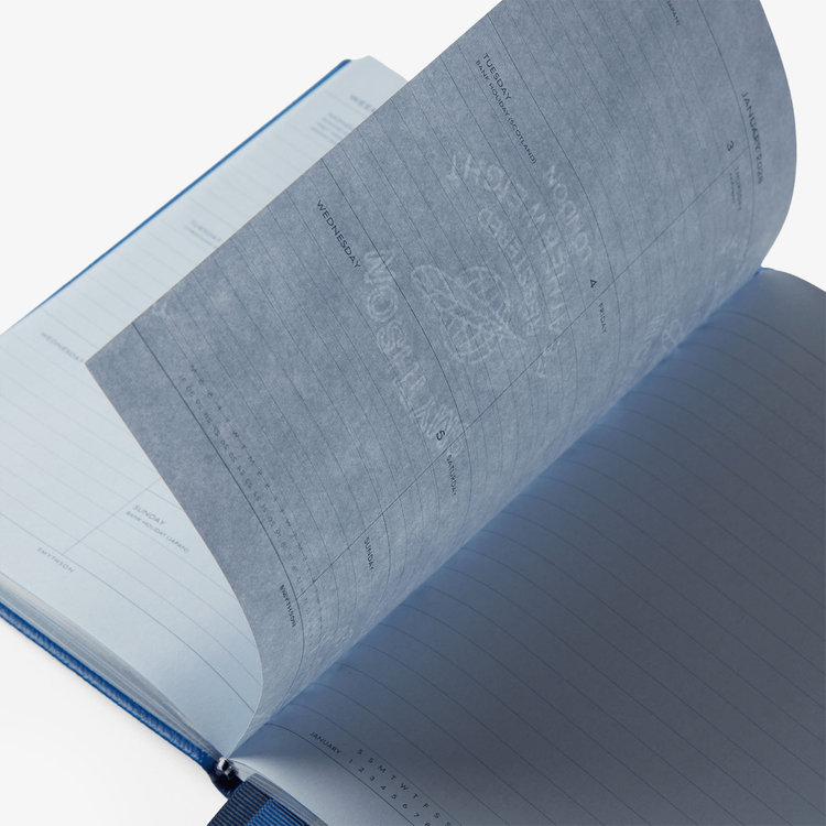 Smythson 【予約】2027 Soho Weekly Diary in Pastegrain CERULEAN