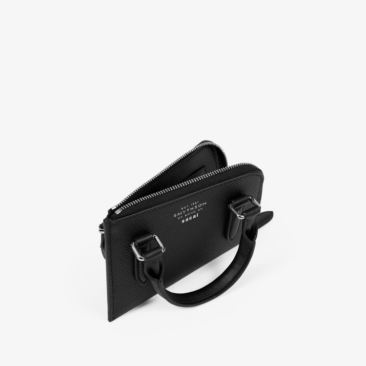 Smythson × sacai Small Flat Pouch in Panama