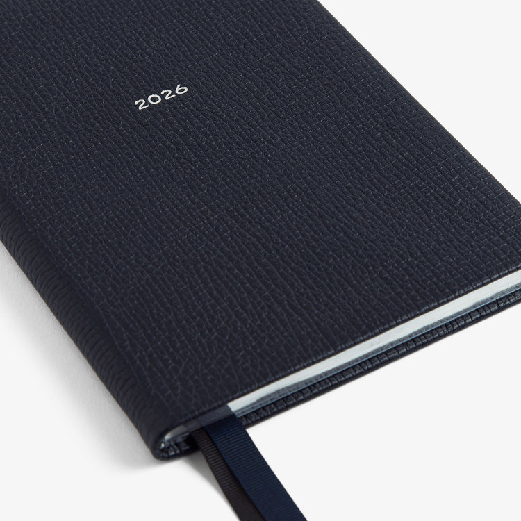 Smythson 【予約】2027 Soho Weekly Diary in Ludlow NAVY