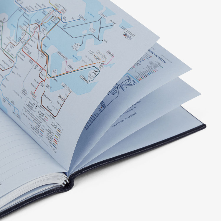 Smythson 【予約】2027 Soho Weekly Diary in Ludlow NAVY