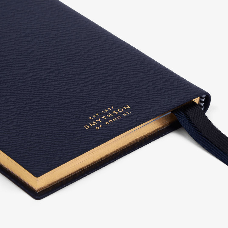 Smythson 【予約】2027 Chelsea Weekly Diary in Pastegrain NAVY