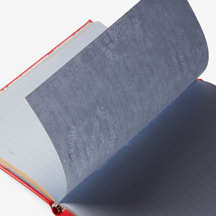 Smythson Burberry x Smythson Soho Notebook in Panama SCARLET RED