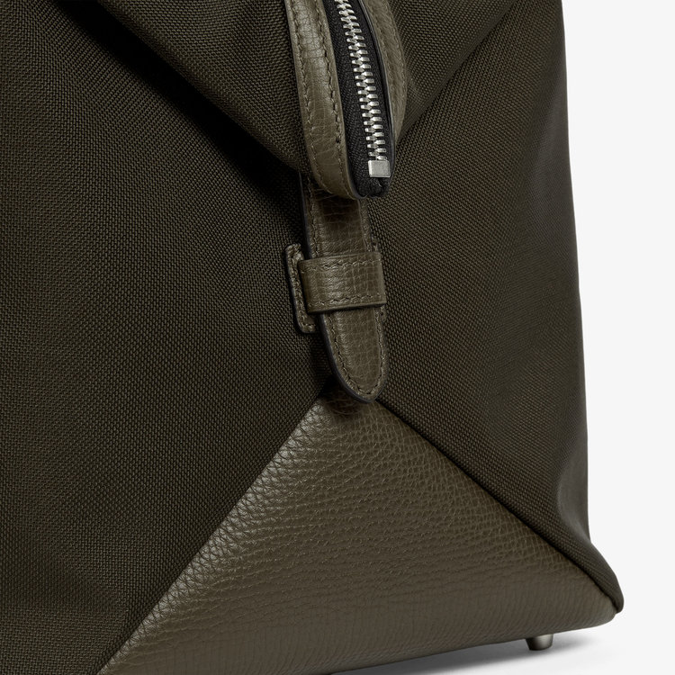 Smythson Small Travel Bag in Norton Canvas D MOSS