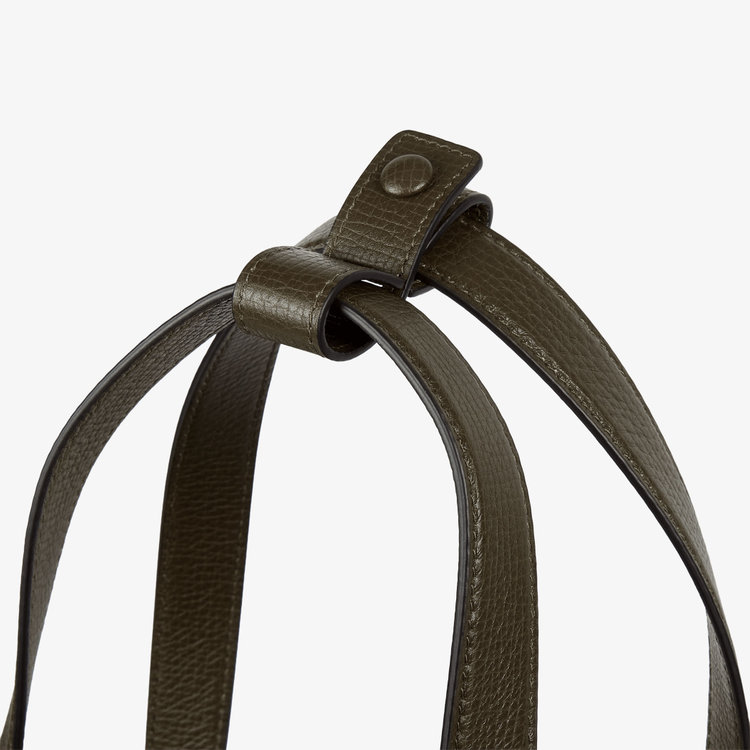 Smythson Small Travel Bag in Norton Canvas D MOSS