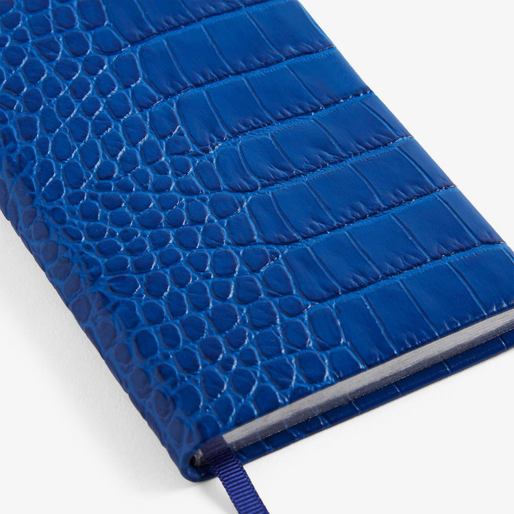 Smythson Mara Panama Notebook CERULEAN