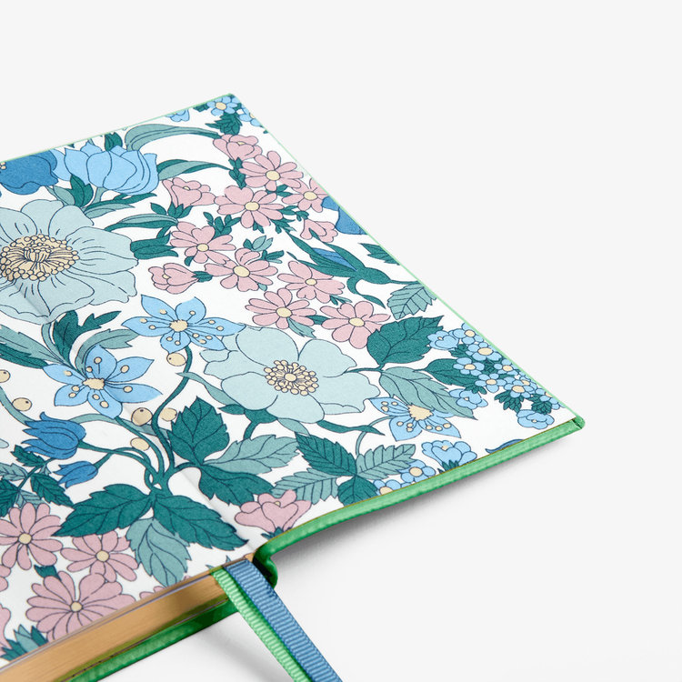 Smythson Pastegrain Panama Notebook SHAMROCK