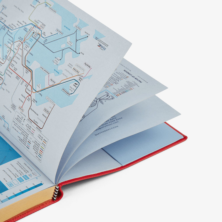 Smythson Pastegrain 2026 Soho Daily Diary SCARLET RED