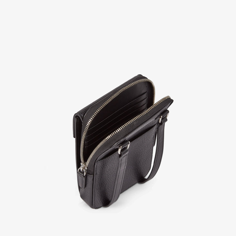 Smythson Ludlow Crossbody Pouch BLACK