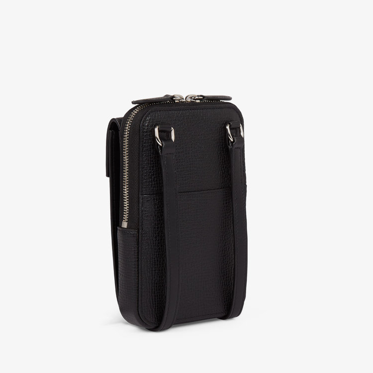 Smythson Ludlow Crossbody Pouch BLACK