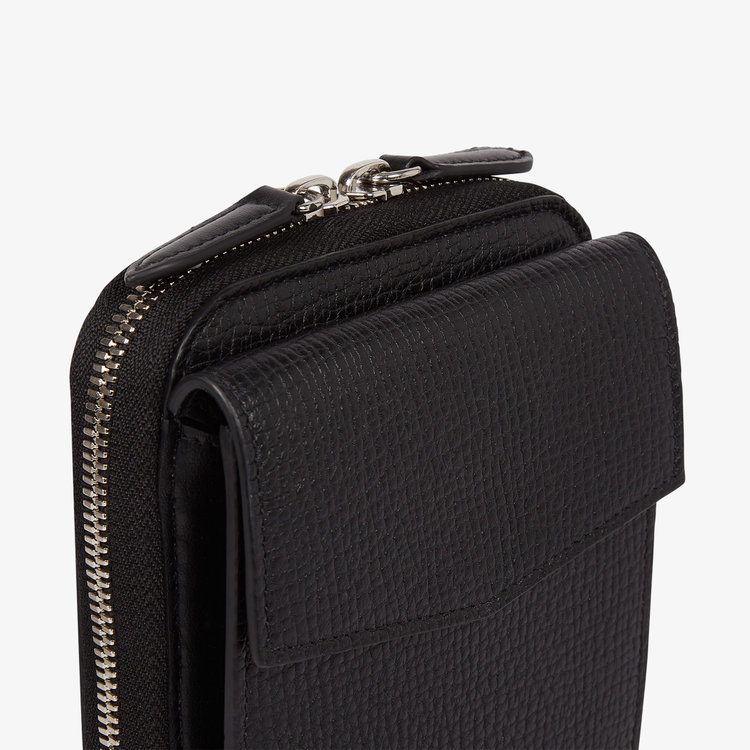 Smythson Ludlow Crossbody Pouch BLACK