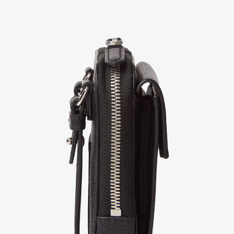 Smythson Ludlow Crossbody Pouch BLACK