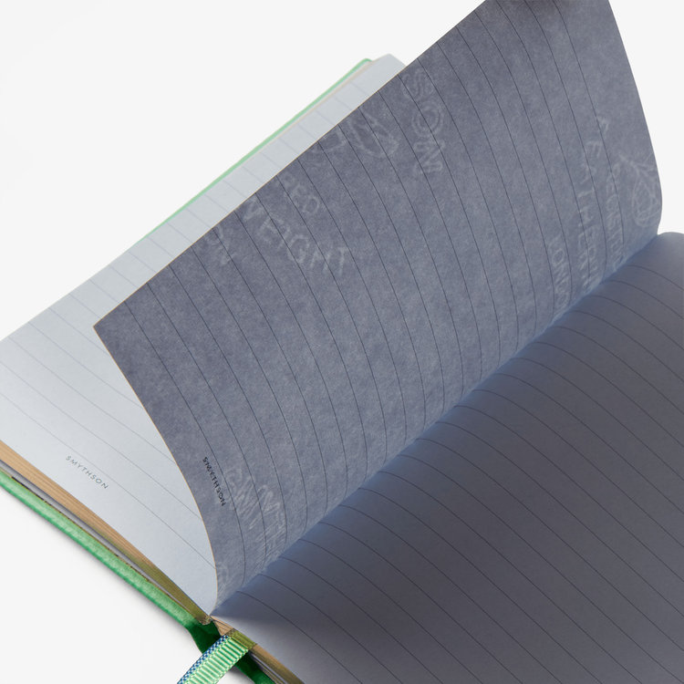 Smythson Pastegrain Panama Notebook SHAMROCK