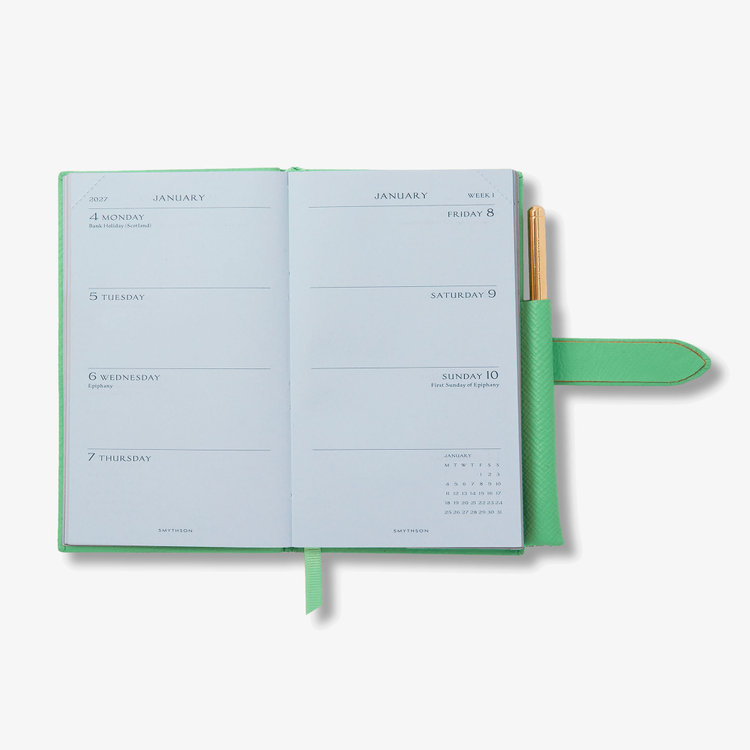 2027 Panama Weekly Diary with Pencil in Pastegrain