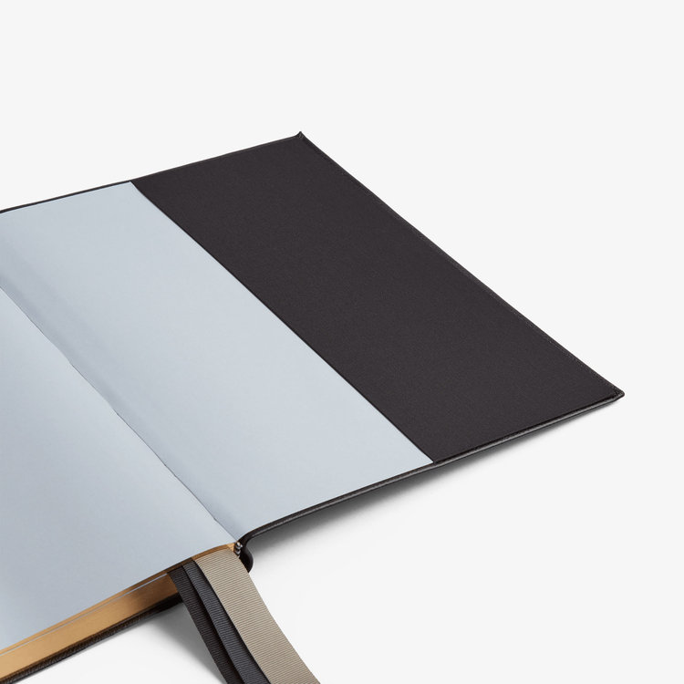 Smythson 2027 Portobello Vertical Weekly Diary in Pastegrain BLACK