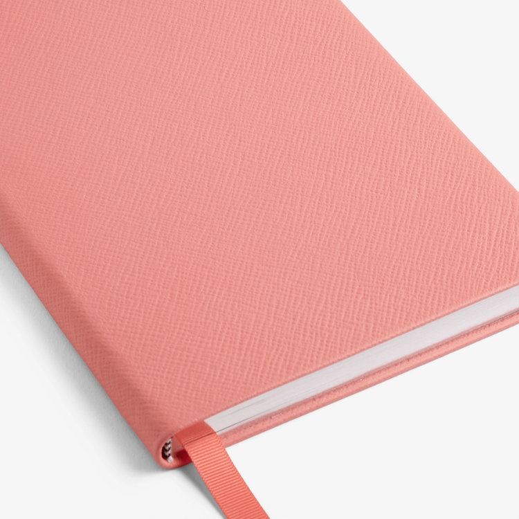 Smythson Pastegrain Soho Notebook CANDY PINK