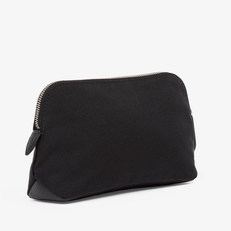 Smythson Small Travel Pouch in Norton Canvas BLK