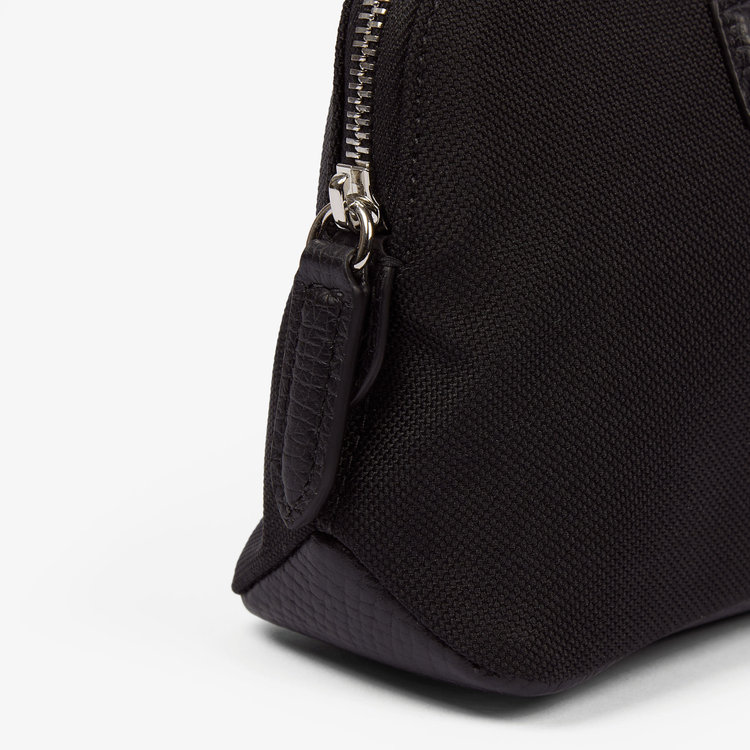 Smythson Small Travel Pouch in Norton Canvas BLK