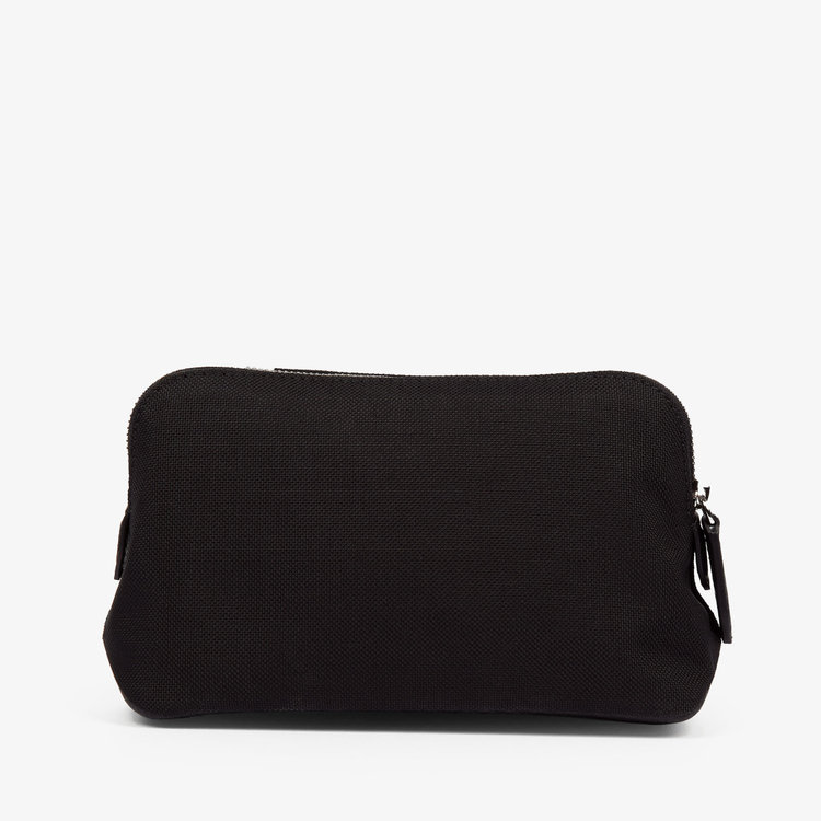 Smythson Small Travel Pouch in Norton Canvas BLK