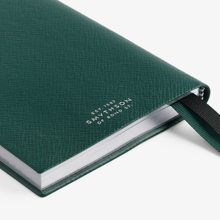 Smythson 2027 Chelsea Weekly Diary in Pastegrain FOREST GREEN