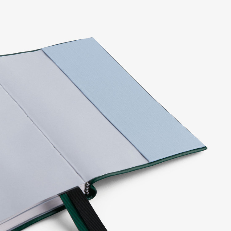 Smythson 2027 Chelsea Weekly Diary in Pastegrain FOREST GREEN