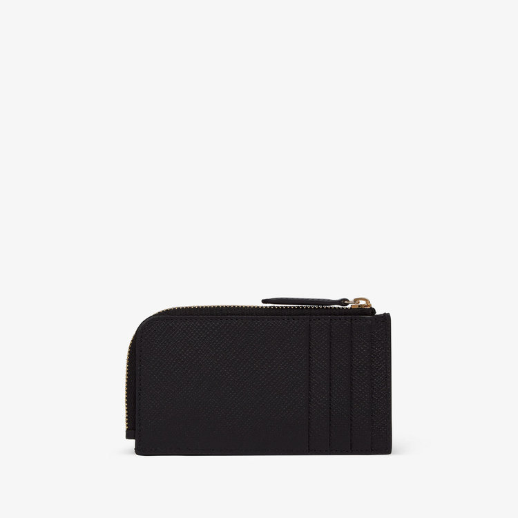 Smythson Panama 4CC Coin Purse BLACK