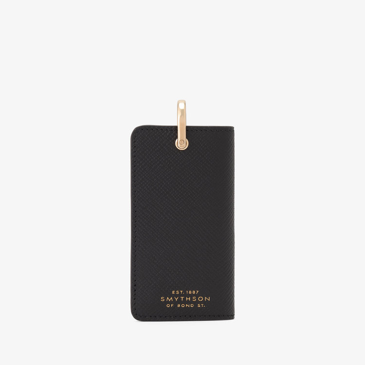 Smythson Panama Key Holder BLACK
