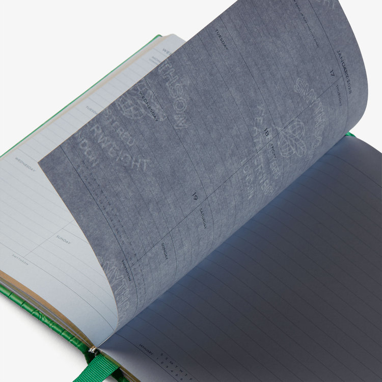 Smythson 【予約】2027 Soho Weekly Diary in Mara JADE