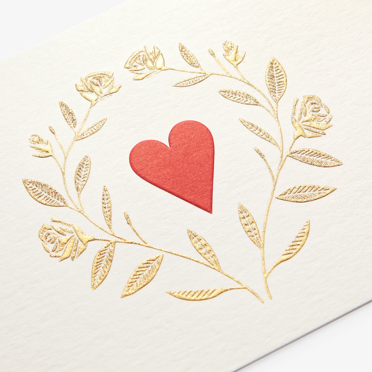 Valentines Day Small Roses Card