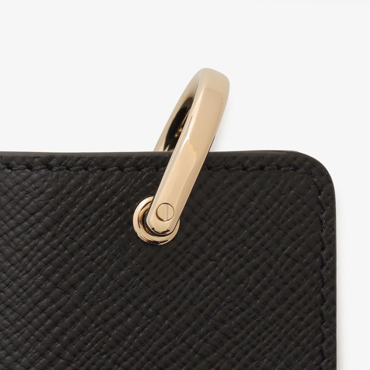 Smythson Panama Key Holder BLACK