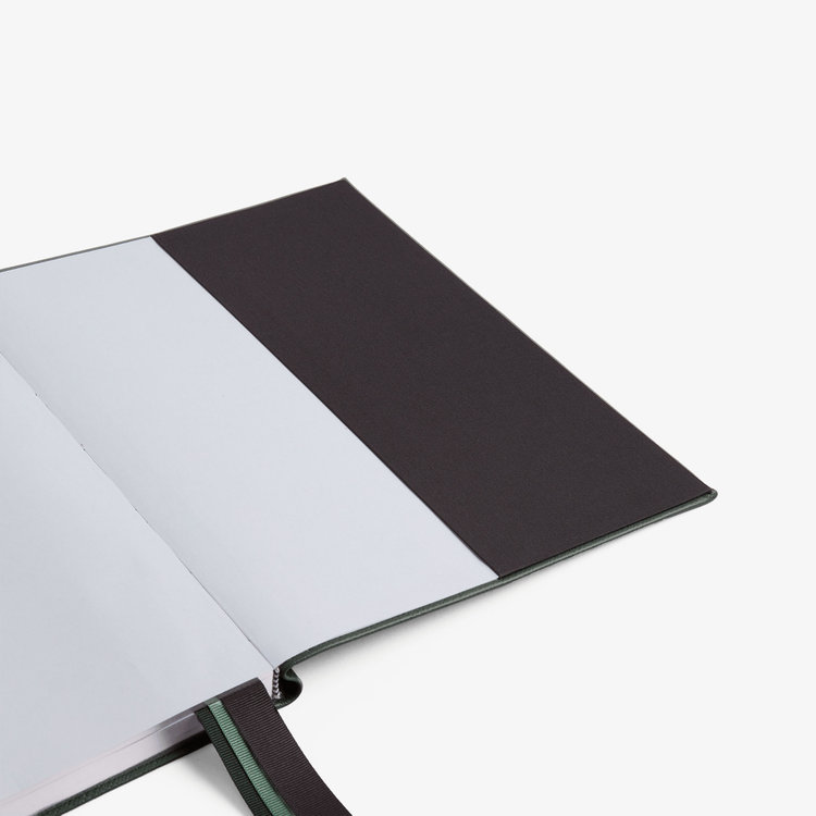 Smythson 2027 Portobello Vertical Weekly Diary in Pastegrain SLATE GREEN