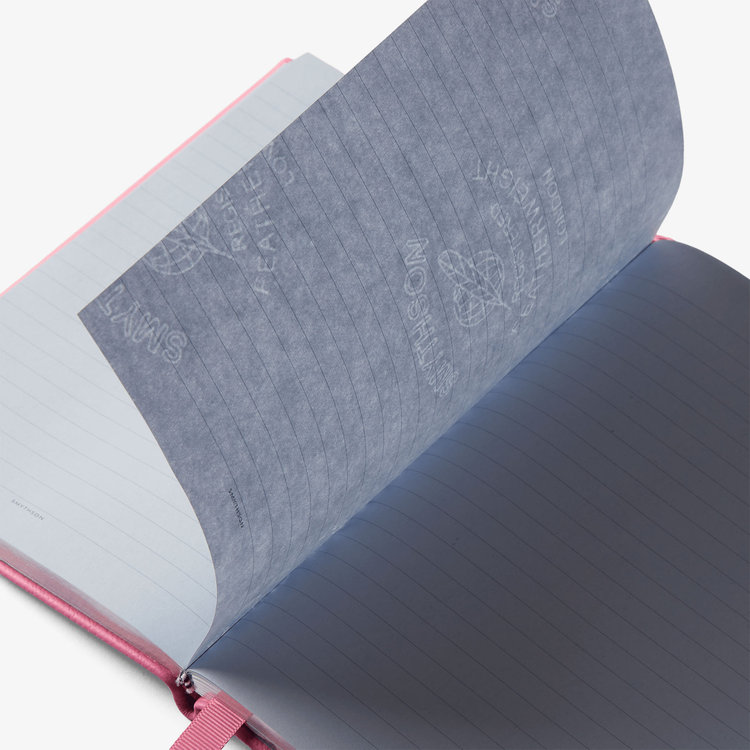 Smythson Pastegrain Soho Notebook FLAMINGO