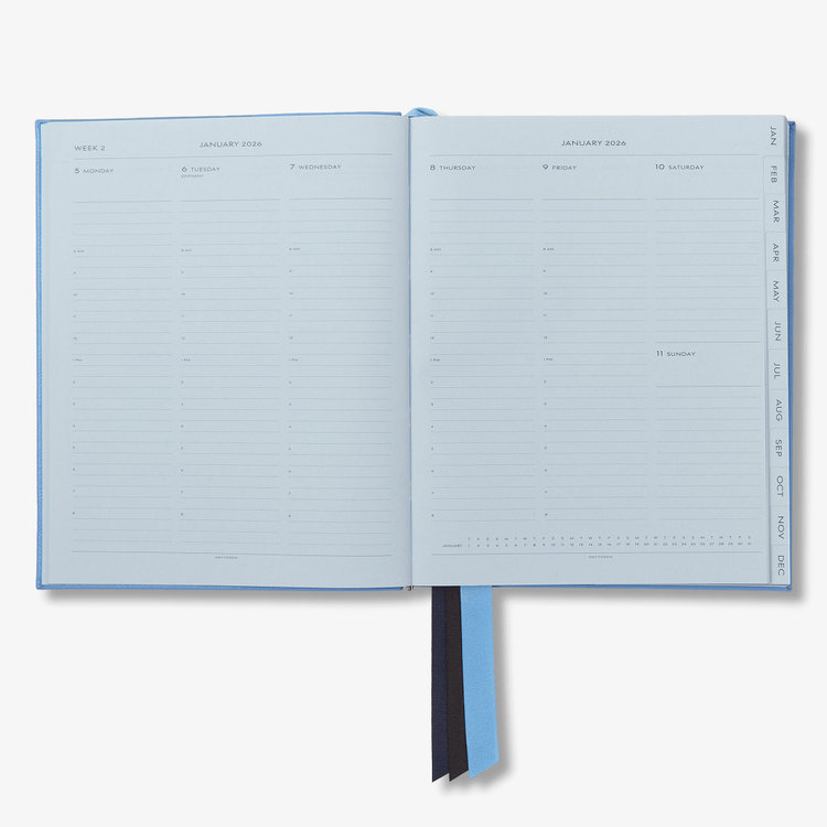 【予約】2027 Portobello Vertical Weekly Diary in Pastegrain