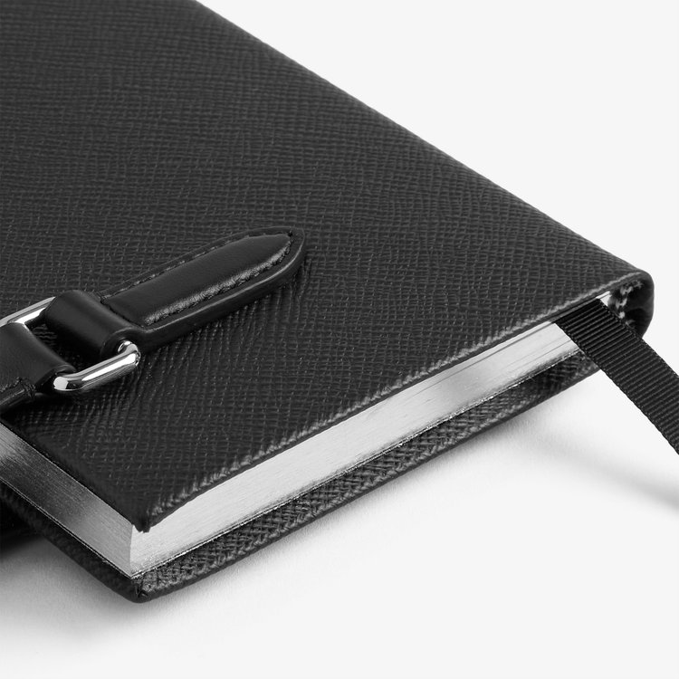 Smythson Smythson × sacai Chelsea Notebook in Panama BLACK