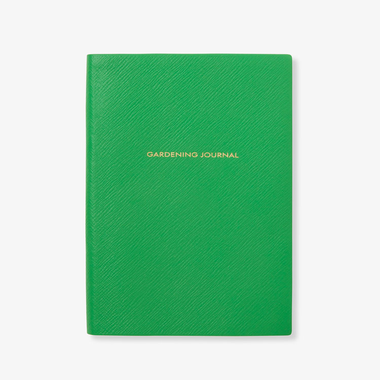 Smythson Pastegrain Soho Gardening Journal  EMERALD