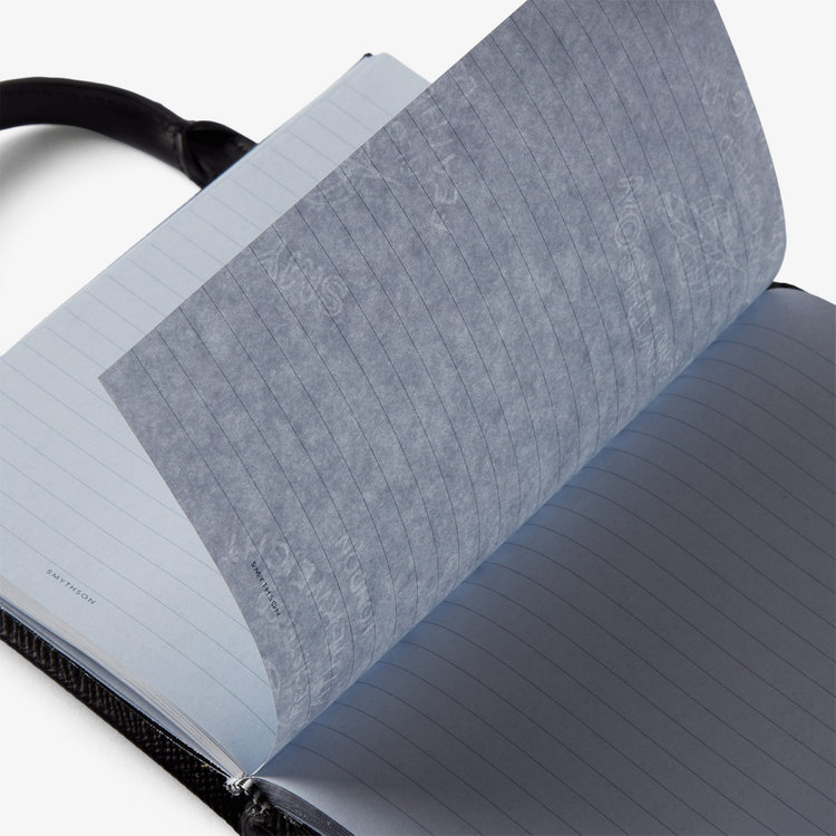 Smythson Smythson × sacai Chelsea Notebook in Panama BLACK