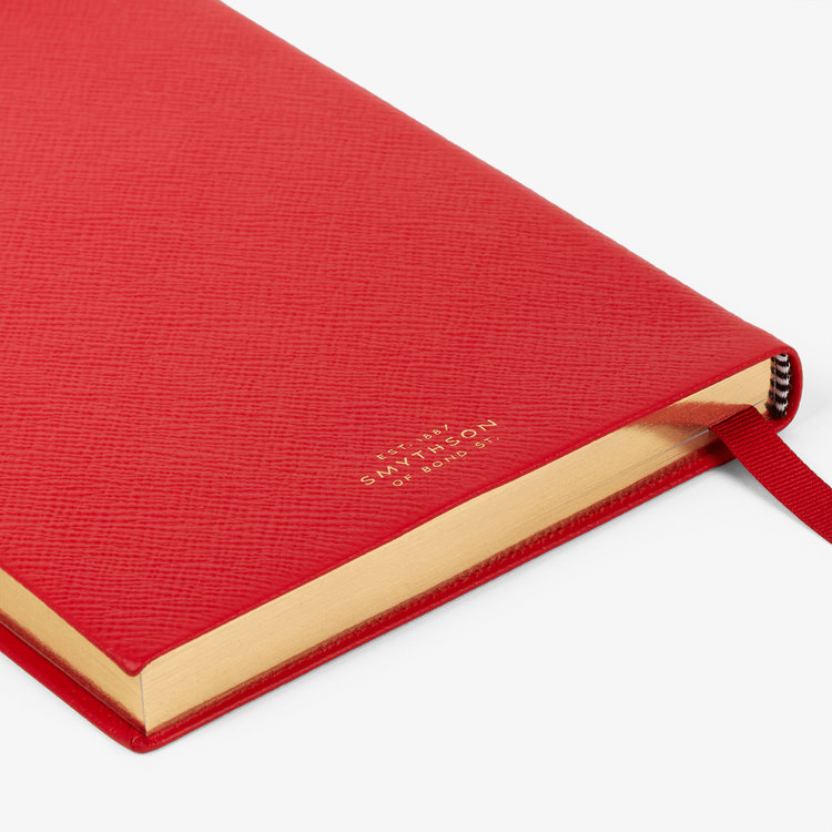 Smythson 【予約】2027 Soho Daily Diary in Pastegrain SCARLET RED