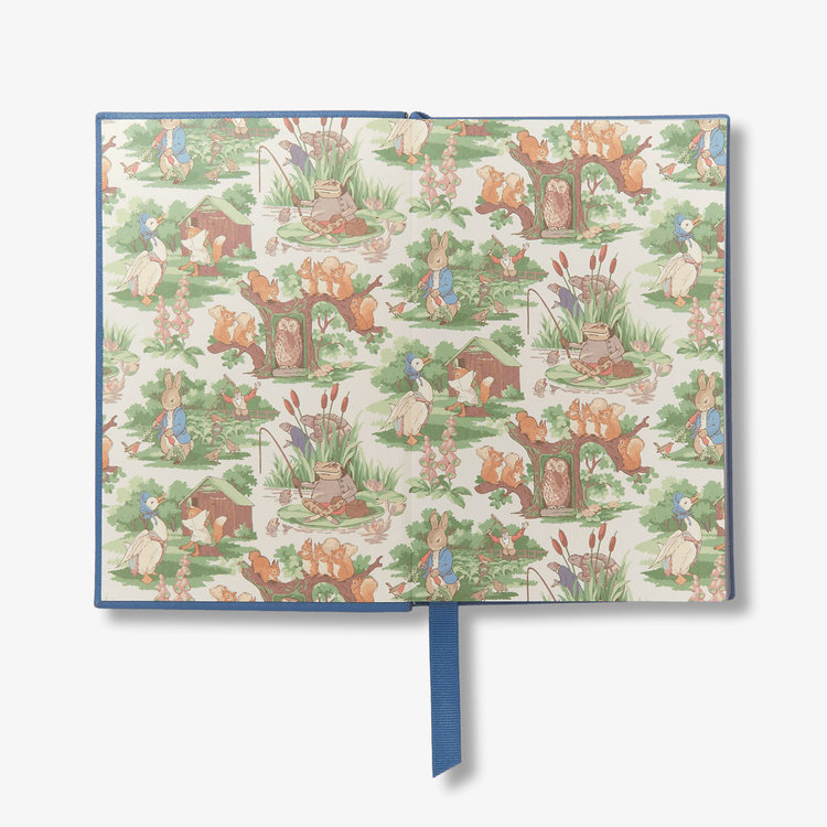 Smythson x Peter Rabbit and Friends Chelsea Notebook in Panama