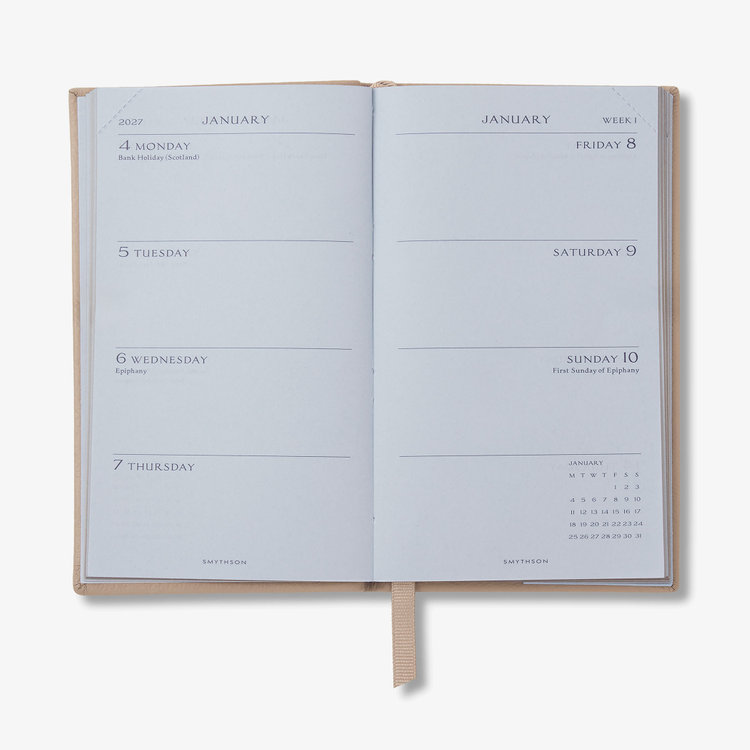 【予約】2027 Panama Weekly Diary in Pastegrain