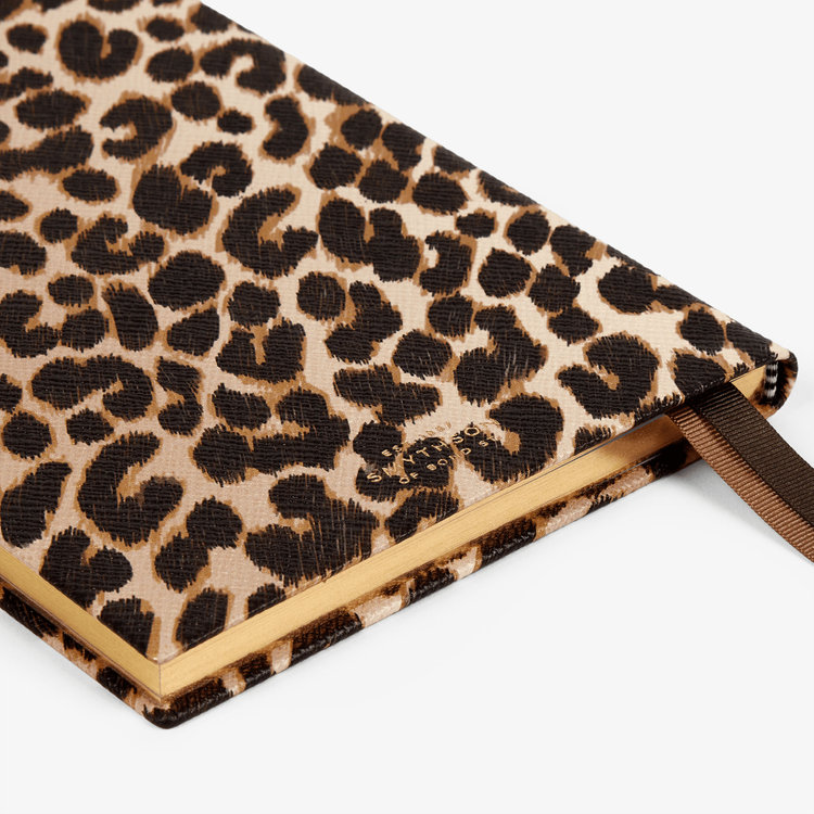 Smythson 【予約】2027 Soho Weekly Diary in Panama Leopard SAND