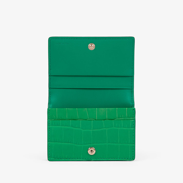 Folded Card Case with Snap Closure in Mara