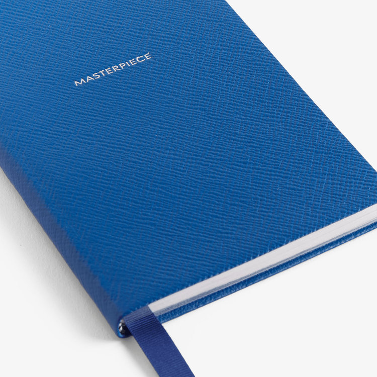 Smythson Pastegrain Chelsea Notebook Masterpiece CERULEAN