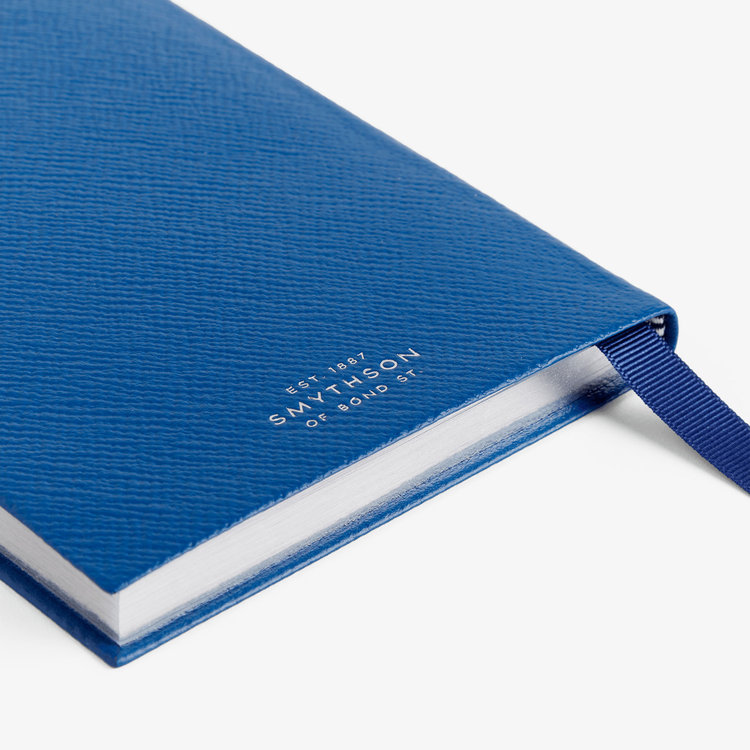 Smythson Pastegrain Chelsea Notebook Masterpiece CERULEAN