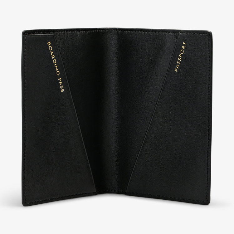 Smythson Panama Passport Cover SCARLET RED