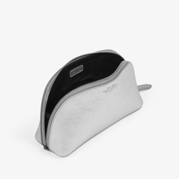 Cosmetic Case in Metallic Leather